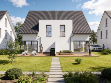 Neubauhaushälfte mit Grundstück in ruhiger Lage in Borchen